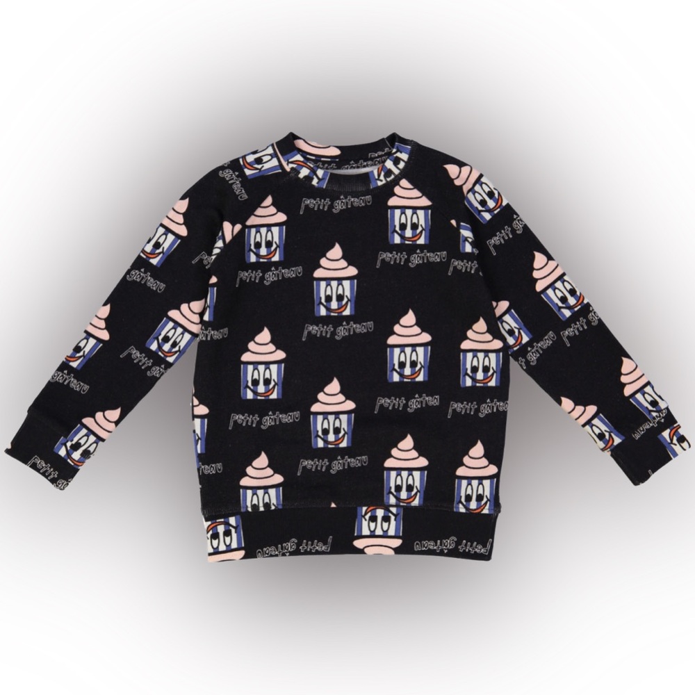 Hugo Loves Tiki Cupcake Sweatshirt NWT